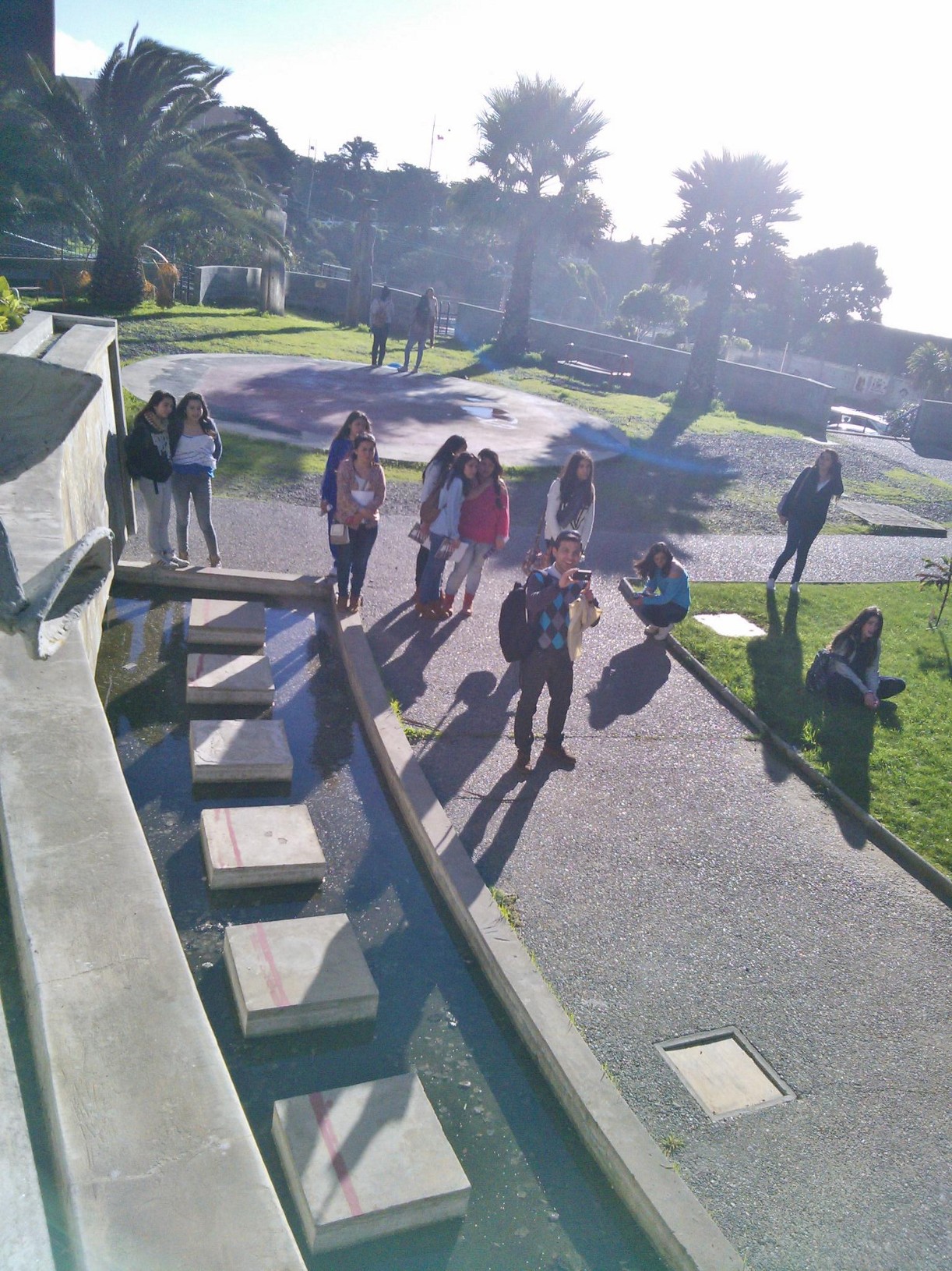 Recepción de estudiantes de segundo año medio del Colegio Santa María de La Ligua