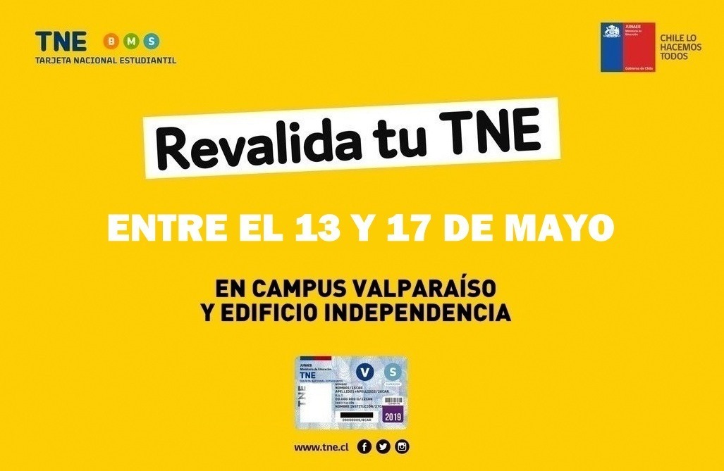 Se extendió revalidación de la TNE en campus Valparaíso y edificio Independencia