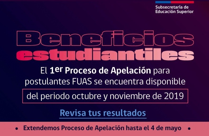 Hasta el 4 de mayo se extendió apelación online a beneficios estudiantiles