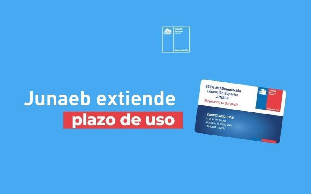 Excepcionalmente, Junaeb extiende vigencia de saldo de Beca de Alimentación para la Educación Superior