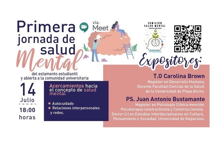 Martes 14 de julio: Primera Jornada de Salud Mental del Estamento Estudiantil