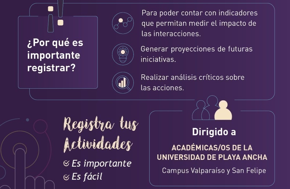 DGVM invita a académicos a registrar actividades de vinculación con el medio