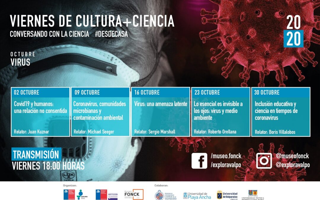 Descubre todas las facetas de los virus en los Viernes de Cultura + Ciencia del Museo Fonck y Explora Valparaíso