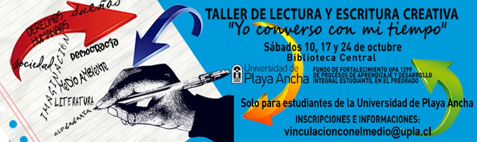 Abiertas inscripciones para Taller de Lectura y Escritura Creativa