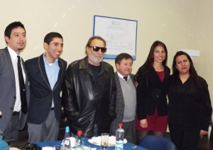 tesistas educación musical UPLA y Patricio Manns