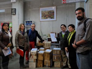 Donación de libros_delegación U. de Chile