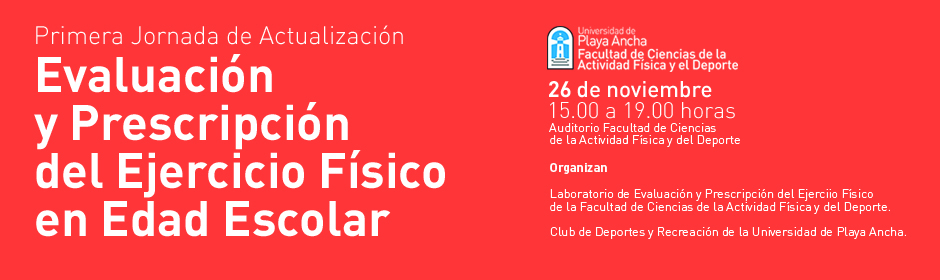 Universidad de Playa Ancha - Jornada Actualización Ejercicio Físico en Edad Escolar