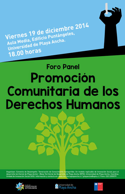 afiche_foro_promocioncomunitariaddhh