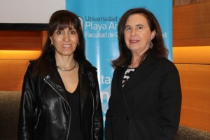 Dra. Nancy Babio y decana Mirta Crovetto.