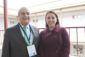 Tito Larrondo y seremi de Educación