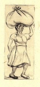 Mujer con atado sobre la cabeza_carlos Hermosilla