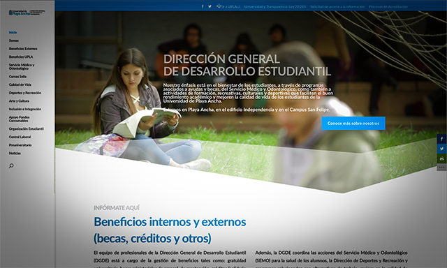 Dirección General de Desarrollo Estudiantil UPLA