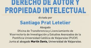 11 de diciembre: Charla Derecho de Autor y Propiedad Intelectual