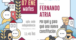 7 de enero: Charla de Fernando Atria “Por qué y para qué una nueva Constitución”