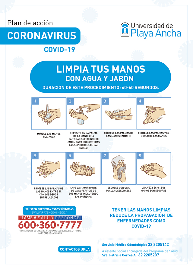 Lavado de manos UPLA