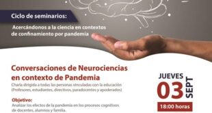 Invitan a seminario “Conversaciones de neurociencias en contexto de pandemia”