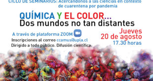 “Química y el color. Dos mundos no tan distantes” abordará el segundo seminario que reflexionará sobre las ciencias