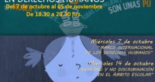 Abren inscripciones al Taller de Introducción a la Educación en Derechos Humanos