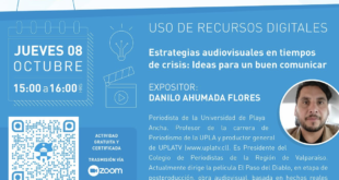Unidad de Seguimiento de Egresados invita a charla sobre estrategias audiovisuales en tiempos de crisis