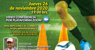 Invitan a charla “Entrenamiento y preparación física en el fútbol: del mundo profesional al universitario”