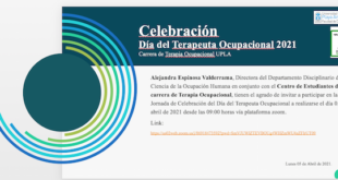Terapia Ocupacional celebra su día nacional con charla de especialista española