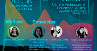 Segunda jornada de coloquios de investigación de Pedagogía en Educación Musical UPLA