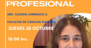 Dra. Claudia Carrasco continuará ciclo de charlas “Voces femeninas. Diálogos interfacultades”