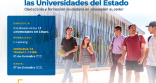 Universidades del Estado convocan a estudiantes a encuentro sobre formación ciudadana