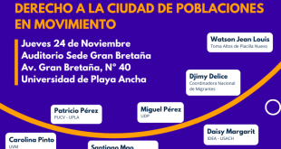 En la UPLA se debatirá sobre migrantes y derecho a una vivienda digna