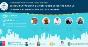 Invitan a participar en Seminario sobre Plataforma de Monitoreo Satelital de Ciudades