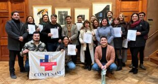 UPLA certificó a 32 representantes de la Confusam V Región