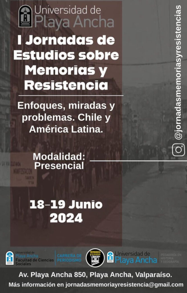 I Jornadas de Estudios sobre Memorias y Resistencia UPLA
