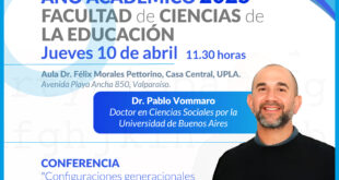 Abordarán los modos de producir las concepciones de vida de niños, niñas y adolescentes en conferencia de la Facultad de Educación