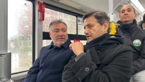 Delegado presidencial, Yanino Riquelme y rector UPLA, Carlos González.