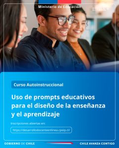 Afiche: Cursos de Autoformación en IA para docemntes