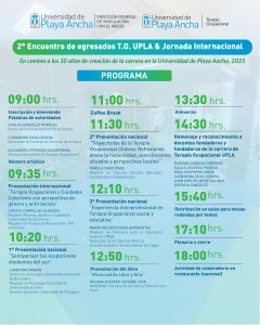 Terapia Ocupacional UPLA: Gran reencuentro de egresados y egresadas en el marco de los 30 años de trayectoria