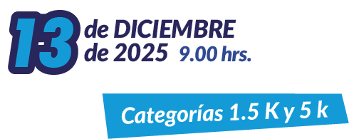 Fecha de la corrida UPLA 2025: 13 de diciembre de 2025, a las 9.00 horas.