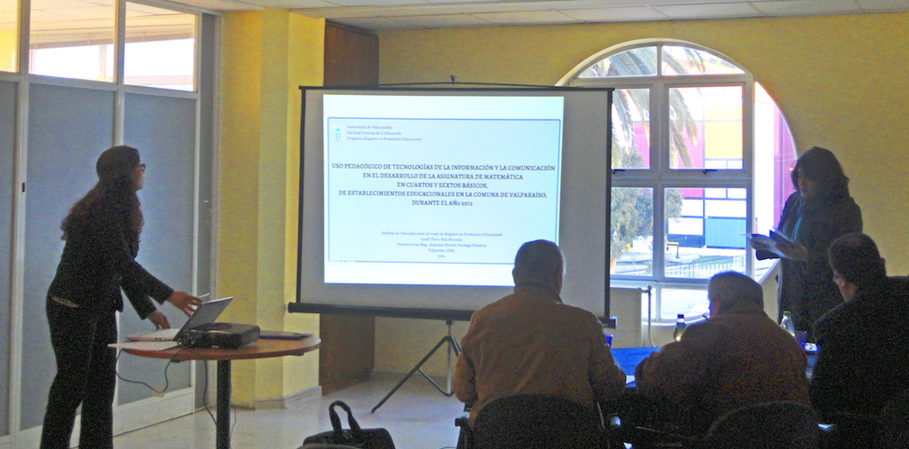 Futura magíster analizó uso pedagógico de las TIC en la asignatura de matemática