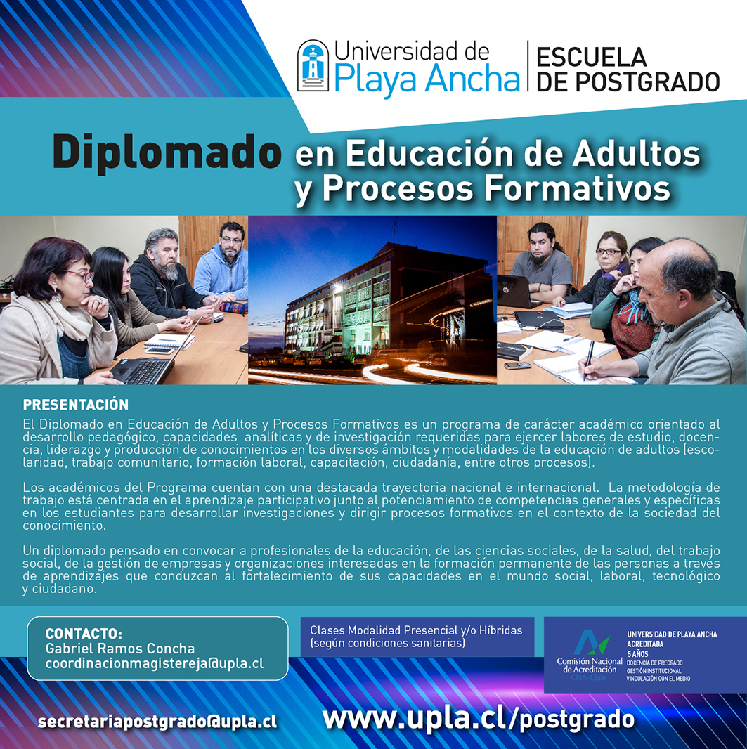 Diplomado en Educación de Adultos y Procesos Formativos UPLA