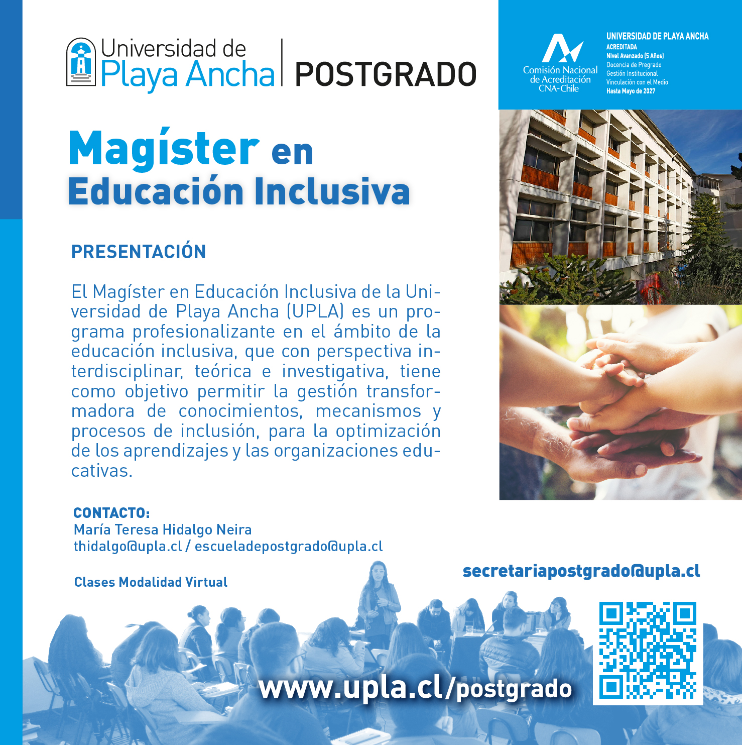 Magíster en Educación Inclusiva de la Universidad de Playa Ancha