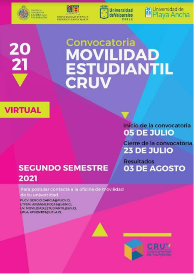 Afiche movilidad CRUV 2021 Afiche movilidad CRUV 2021