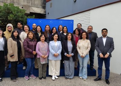 Equipo de la Secretaría de Estudios de la UPLA en encuentro de pares